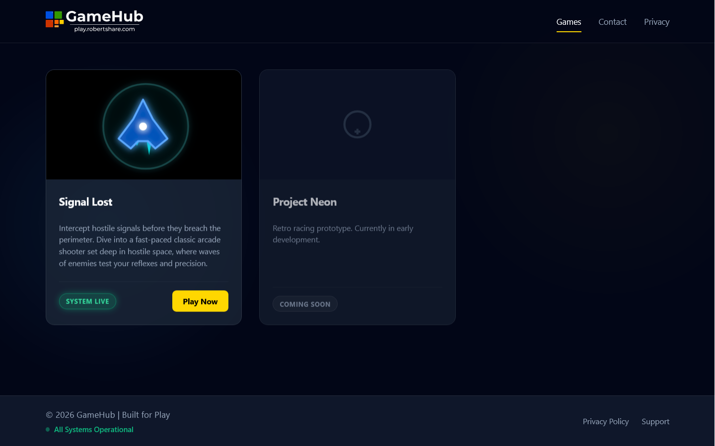 GameHub project preview