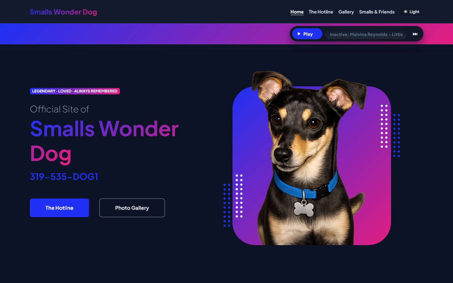 Smalls Wonder Dog project preview