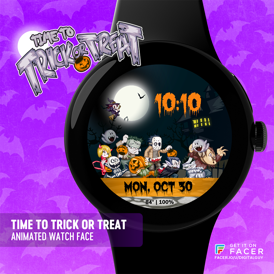 Trick or Treat smartwatch artwork